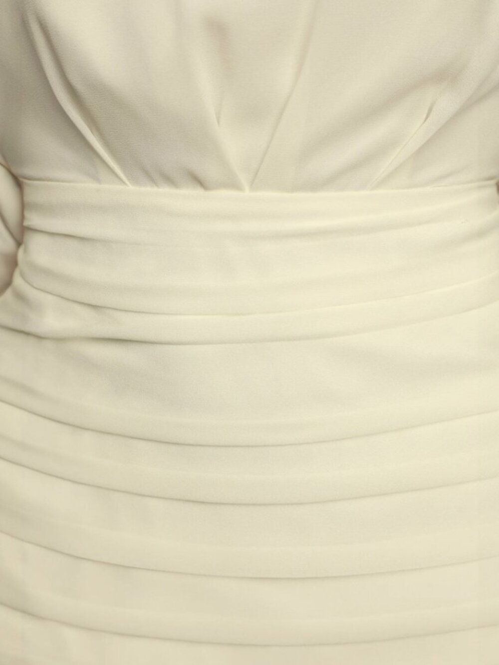 Lulus Major Inspo Cream Ruched Long Sleeve Mini Dress​ NWT - Picture 5 of 9